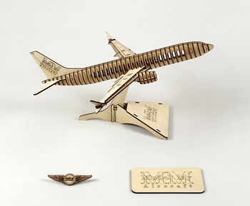 Boeing 737 Max Eight Model Plane Personalised Wooden Kit, 6 of 11
