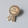 Stay Golden Rosette Award Enamel Pin Badge, thumbnail 1 of 5