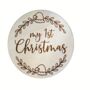 My First Christmas Gift Baby Wooden Plaque Sign, thumbnail 3 of 3