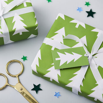 Christmas Tree Wrapping Paper Set, 2 of 3