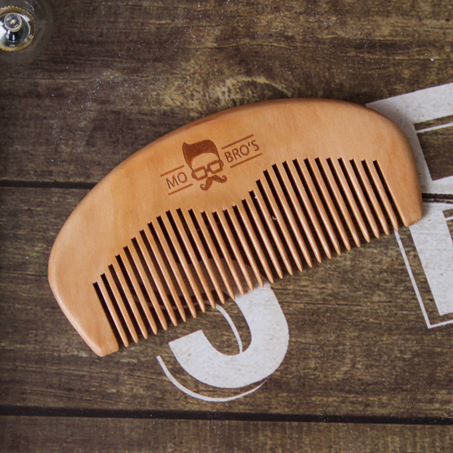 wooden beard comb by mo bro's | notonthehighstreet.com