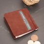 Personalised Hand Made Leather Wallet In Brown, thumbnail 6 of 8