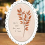 Elegant Scallop Oval Porcelain Hanging Decoration You're Still The One I Love, thumbnail 2 of 3