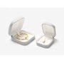 Monaco D’or Grey Velvet Blossom Ombré Curve Travel Jewellery Box, thumbnail 3 of 4