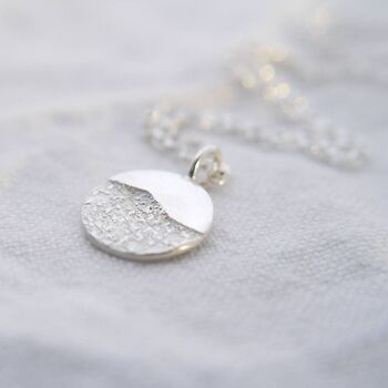 Recycled Silver Dainty Moonrise Necklace, 5 of 7