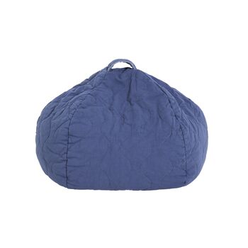 Quilted Round Beanbag With Handle, 2 of 7