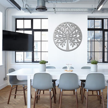 Handmade Wooden Tree Of Life Wall Art For Bedroom Or Living Room, 6 of 9