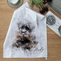 Personalised Your Dog Photo Portrait Tea Towel, thumbnail 7 of 11