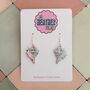 Conch Shell Glitter Earrings / Beach Lover Gift / Coastal Statement Jewellery / Ocean Inspired Accessories, thumbnail 1 of 5