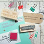 Personalised Custom Business Text Rubber Stamp, thumbnail 1 of 4