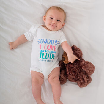 Personalised Daddy I Love You Bodysuit, 5 of 9