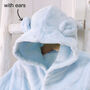 Personalised Soft Baby/Child's Dressing Gown In Blue, thumbnail 2 of 10