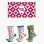 Coffee And Books Bamboo Socks Gift Set For Women, thumbnail 1 of 4