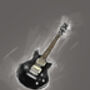 Electric Guitar Unfinished Sketch Print, thumbnail 2 of 4