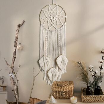 Boho Dreamcatcher Macrame Woven With Tassel Decoration, 6 of 9
