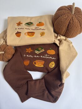 I Am An Autumn Embroidered Sweatshirt, 2 of 5