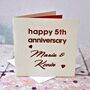 Personalised Laser Cut Anniversary Card, thumbnail 1 of 5