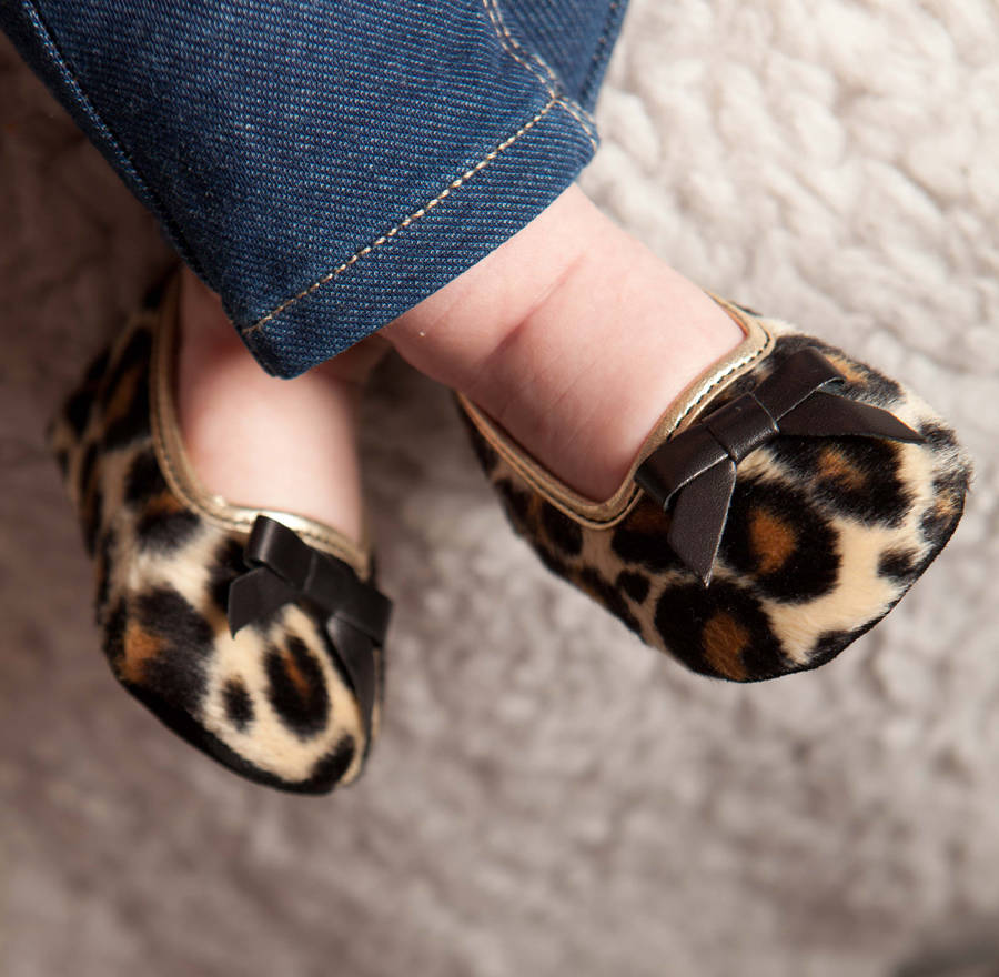 grace leopard print faux fur fabric slipper shoes by