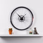 Handmade Racing Bike Wheel Clock With Brake Disc Large, thumbnail 5 of 8