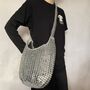 Sliver Skye Shoulder Bag Crocheted Metal Ring Pulls, thumbnail 1 of 12