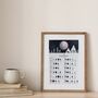 Wolf 2026 Lunar Calendar A4 Print, thumbnail 2 of 5