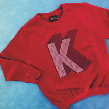 Personalised Initial Children's Embroidered Sweatshirt, 8 of 9