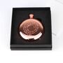 Personalised Rose Gold Plated Round Hip Flask, thumbnail 5 of 9