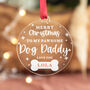 Personalised Dog Daddy Christmas Bauble, thumbnail 3 of 5