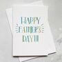 'Happy Father's Day' Hand Lettered Card, thumbnail 2 of 3