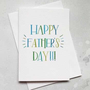 'Happy Father's Day' Hand Lettered Card, 2 of 3