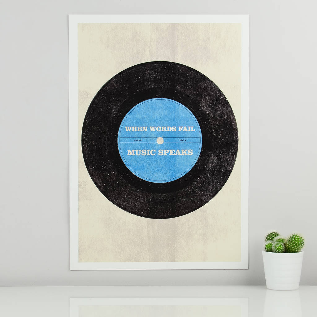 Personalised Vinyl Record Poster By MixPixie
