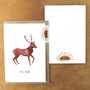 Sylvan Stag Greetings Card, thumbnail 4 of 7