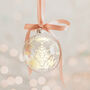 Personalised Christmas Tree Glass Bauble Decoration, thumbnail 2 of 5