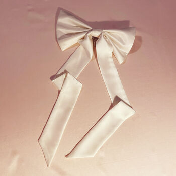 Florence Bridal Silk Hair Bow, 6 of 12