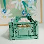 Mini Coloured Scandi Stackable Storage Crate, thumbnail 7 of 10