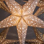 Paper Star Lanterns | Cream Bundle Of Five Stars, thumbnail 4 of 7