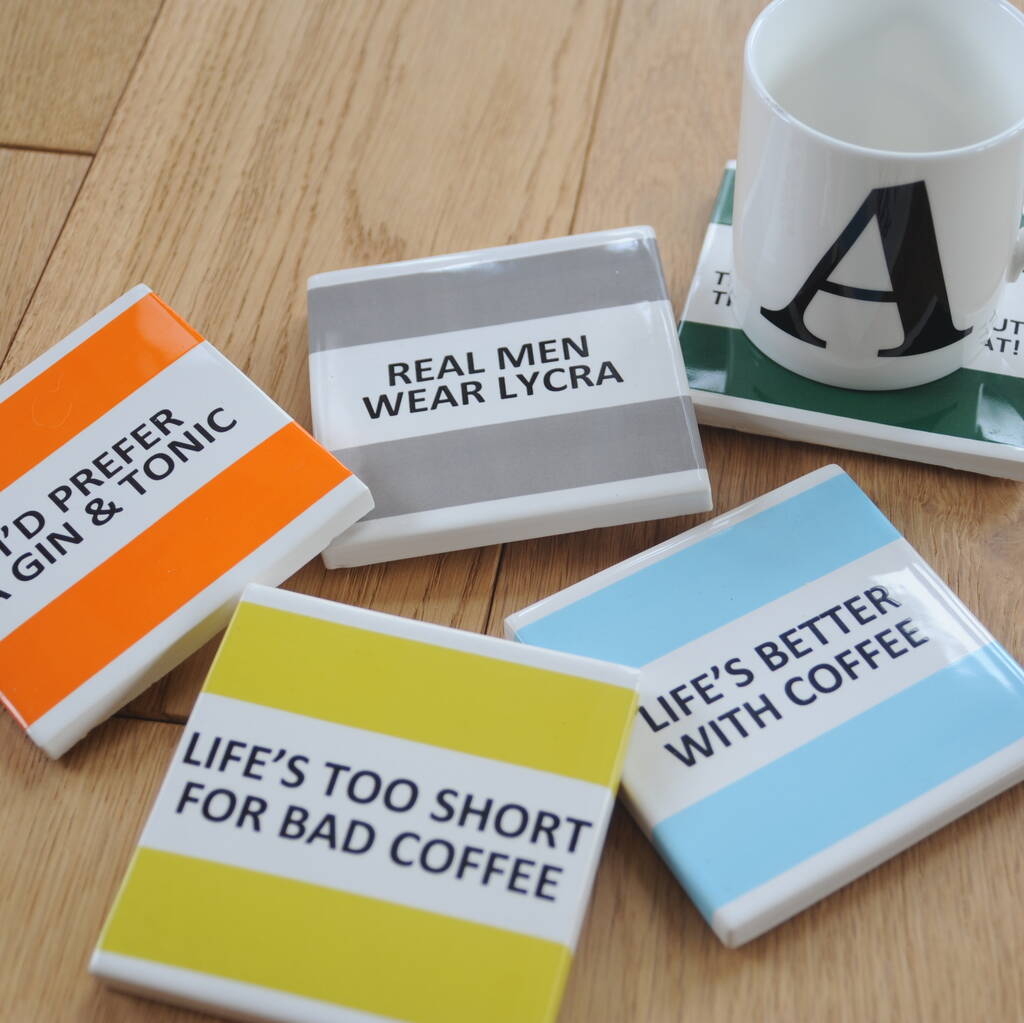 'grandpa's Mug' Coasters And Fine Bone China Mugs By The Pot Bank