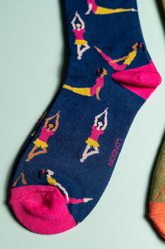 Yoga Bamboo Socks Letterbox Giftset, 7 of 7