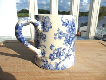 Tankard Mug In Blue Peony Imari Design, 3 of 6