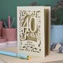 Personalised Papercut 40 Years Wedding Anniversary Card, thumbnail 2 of 7