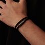 Personalised Black Rope Bracelet, thumbnail 4 of 9