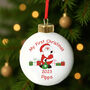 Personalised Santa With Presents Bauble, thumbnail 3 of 6