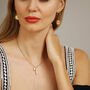 Mama Pendant Necklace With Genuine Freshwater Pearl, thumbnail 3 of 12