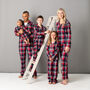 Family Matching Christmas Pyjamas Red Tartan Lounge Set, thumbnail 1 of 11