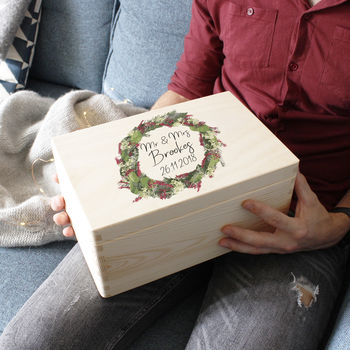 Mr And Mrs Personalised Christmas Eve Box, 5 of 10