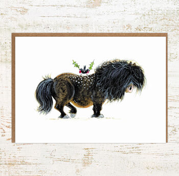 Shetland Pony Christmas Card Pack, 2 of 5