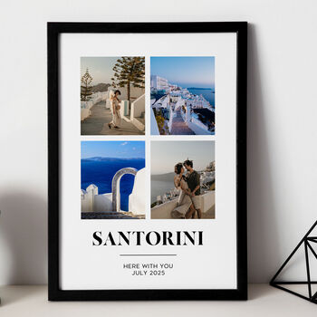 Personalised Travel Photo Collage, Custom Photo Print, 2 of 6