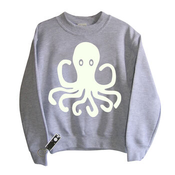 Octopus Glow In The Dark Interactive Sweatshirt, 3 of 4