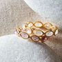 Amethyst Gold Plated Silver Eternity Stacking Ring, thumbnail 8 of 10