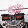 Personalisable Red Rose Typewriter Art Print, thumbnail 10 of 12